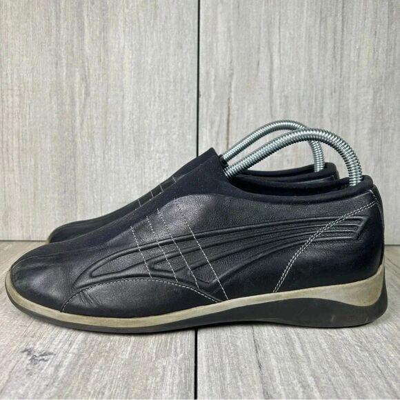RARE Y2K Puma Nuala Leather Japanese Style Mule Shoe Vintage Italy Womens Size 8 - Picture 3 of 10